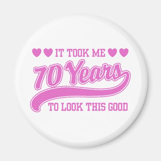 70誕生日 マグネット (正面)