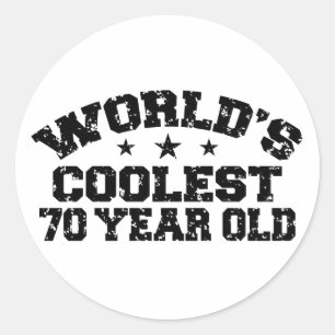 70誕生日 ラウンドシール