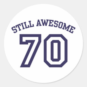 70誕生日 ラウンドシール