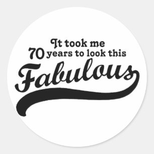 70誕生日 ラウンドシール