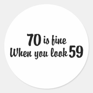 70誕生日 ラウンドシール