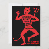 70誕生日-地獄のパーティー 招待状 (正面)