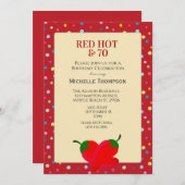 70誕生日 招待状 (正面/裏面)