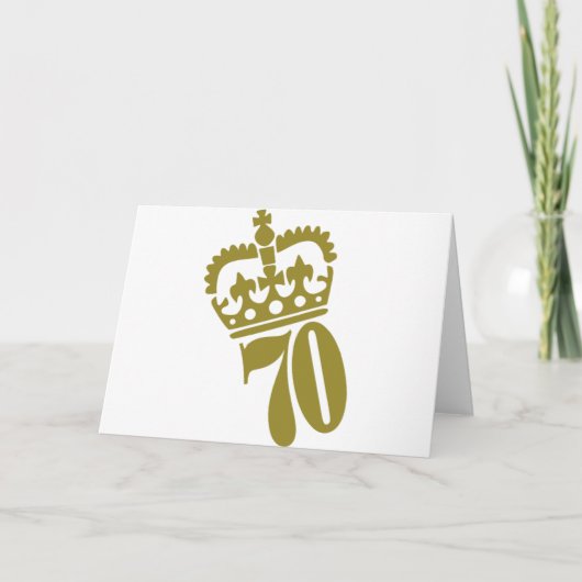70誕生日 – 数–70 カード (正面)