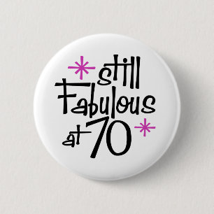 70誕生日 缶バッジ