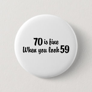 70誕生日 缶バッジ