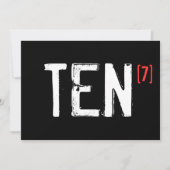 70誕生日~10~7招待状 招待状 (正面)