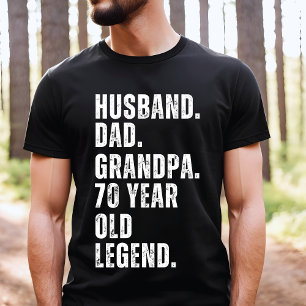 70誕生日- 1954年生まれ夫のパパ Tシャツ