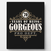 70誕生日（70年もの豪華さ） フォトプラーク (正面)