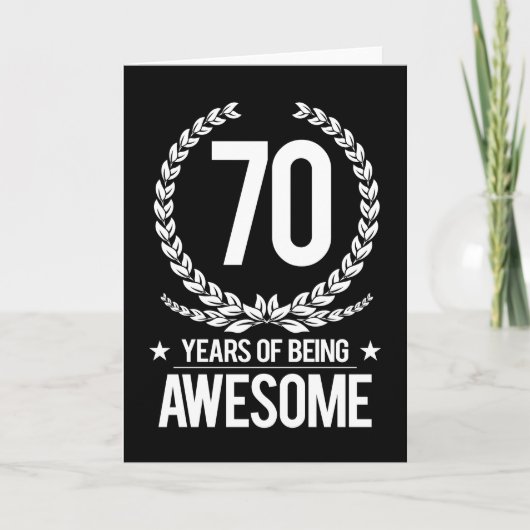 70誕生日(70歳素晴らし) カード (正面)