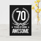 70誕生日(70歳素晴らし) カード (黄色い花)