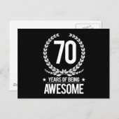 70誕生日(70歳素晴らし) ポストカード (正面/裏面)