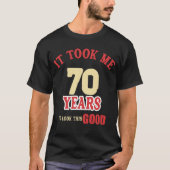 70誕生日、70歳 – 70歳 Tシャツ (正面)
