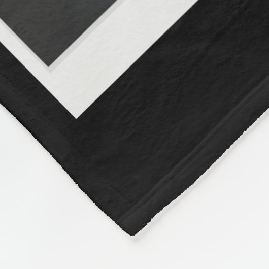 70誕生日Momフォトコラージュテンプレートブラック フリースブランケット (角)