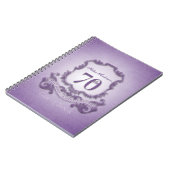 70誕生祝いカスタムフレームゲストブック ノートブック (左側)