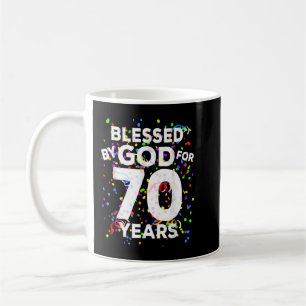 70賛美年のシャツハッピー70誕生 コーヒーマグカップ