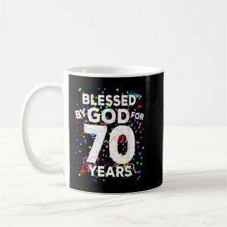 70賛美年のシャツハッピー70誕生 コーヒーマグカップ