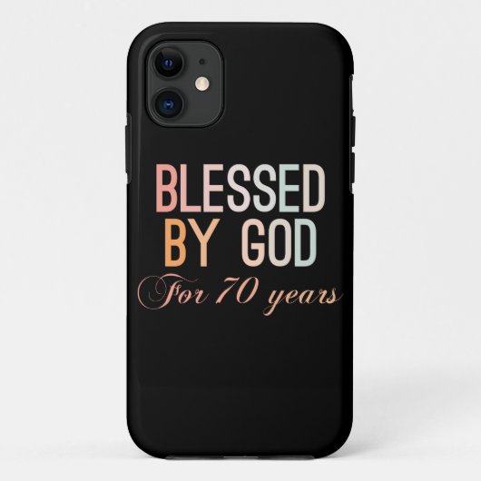70賛美年間、神によって Case-Mate iPhoneケース (裏面)