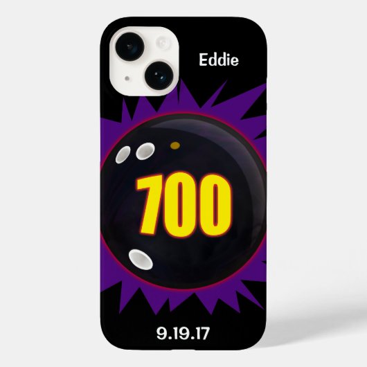700シリーズ名誉スコア(ボウリングをする人、 クリケットの投手) Case-Mate iPhoneケース (裏面)