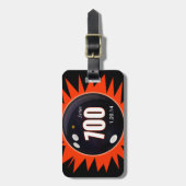 700ボーリングシリーズ – 赤 ラゲッジタグ (正面縦)