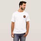 [700]ケルトの宝物 – 金ゴールド上の3匹の犬 Tシャツ (正面フル)