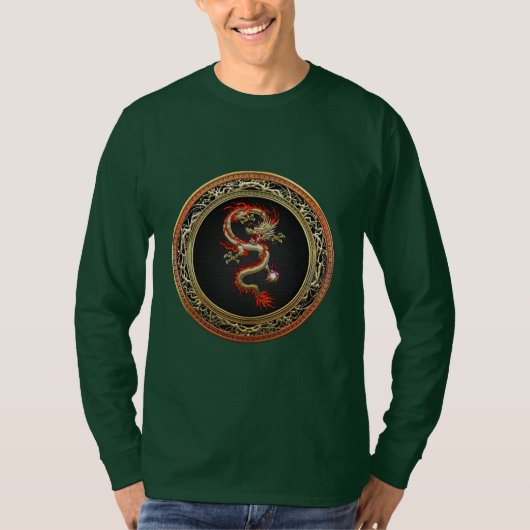[700]ゴールデンドラゴン中国のフカンロン Tシャツ (正面)