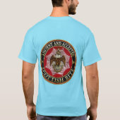 [700]スコティッシュライトダブル頭ワシ Tシャツ (裏面)