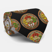 [700]チベットダブルドルジェマンダラ ネクタイ (ロール)