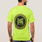 [700]バビロニアの翼ブル[銀] [3D] Tシャツ (裏面)