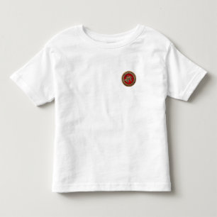 [700]北斎 – 獅子乗り獅子 トドラーTシャツ