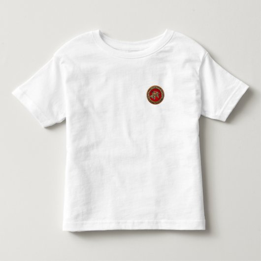 [700]北斎 – 獅子乗り獅子 トドラーTシャツ (正面)