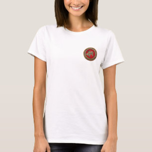 [700]北斎 – 獅子乗り獅子 Tシャツ