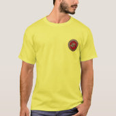 [700]北斎 – 獅子乗り獅子 Tシャツ (正面)