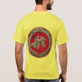 [700]北斎 – 獅子乗り獅子 Tシャツ (裏面)