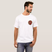 [700]北斎 – 獅子乗り獅子 Tシャツ (正面フル)