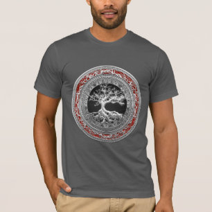 [700]埋蔵物: [銀]ケルト族の生命の樹 Tシャツ