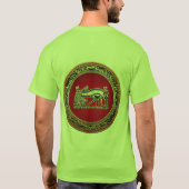 [700]宝のトローブ：ホルスの目 Tシャツ (裏面)