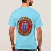 [700]宝のトローブ：古代エジプトのスカラブ Tシャツ (裏面)