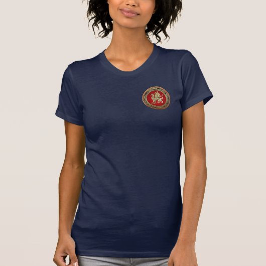 [700]聖金ゴールドグリフィン Tシャツ (正面)