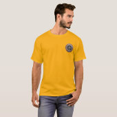 [700] Vegviser -バイキングシルバー魔法Runic Compass Tシャツ (正面フル)
