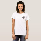 [700] Vegviser -バイキングシルバー魔法Runic Compass Tシャツ (正面フル)