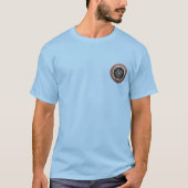 [700] Vegviser -バイキングシルバー魔法Runic Compass Tシャツ (正面)