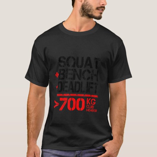 700kgクラブ会員パワーリフティング tシャツ (正面)