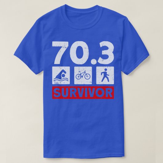 703サバイバーハーフトライアスロン練習選手 Tシャツ (デザイン正面)