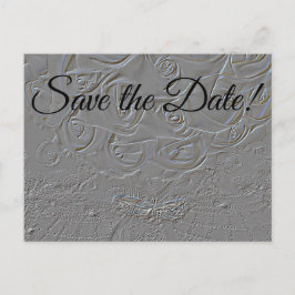 7060-E-エンボスブーケ&リングや輪 ポストカード