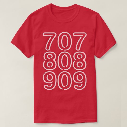 707 808 909ドラムマシン Tシャツ (デザイン正面)