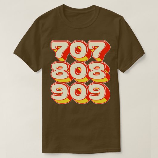 707 808 Tシャツ (デザイン正面)