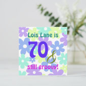 70&まだグルービー！ベビーブーマー誕生日 招待状 (スタンド正面)