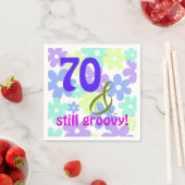 70&まだグルービー！誕生日紙カクテルナフキン スタンダードカクテルナプキン (インサイチュ)