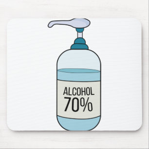 70%アルコールのハンドサニタイザゲル マウスパッド